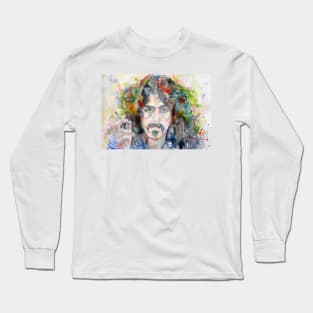 FRANK ZAPPA watercolor portrait .4 Long Sleeve T-Shirt